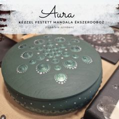 Aura – kézzel festett mandala ékszerdoboz