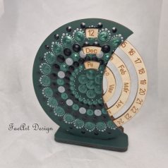 Öröknaptár - Zöld/ezüst/fekete