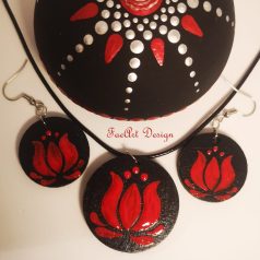 Tulipános ékszerszett