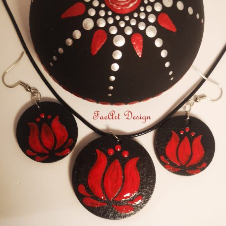 Tulipános ékszerszett